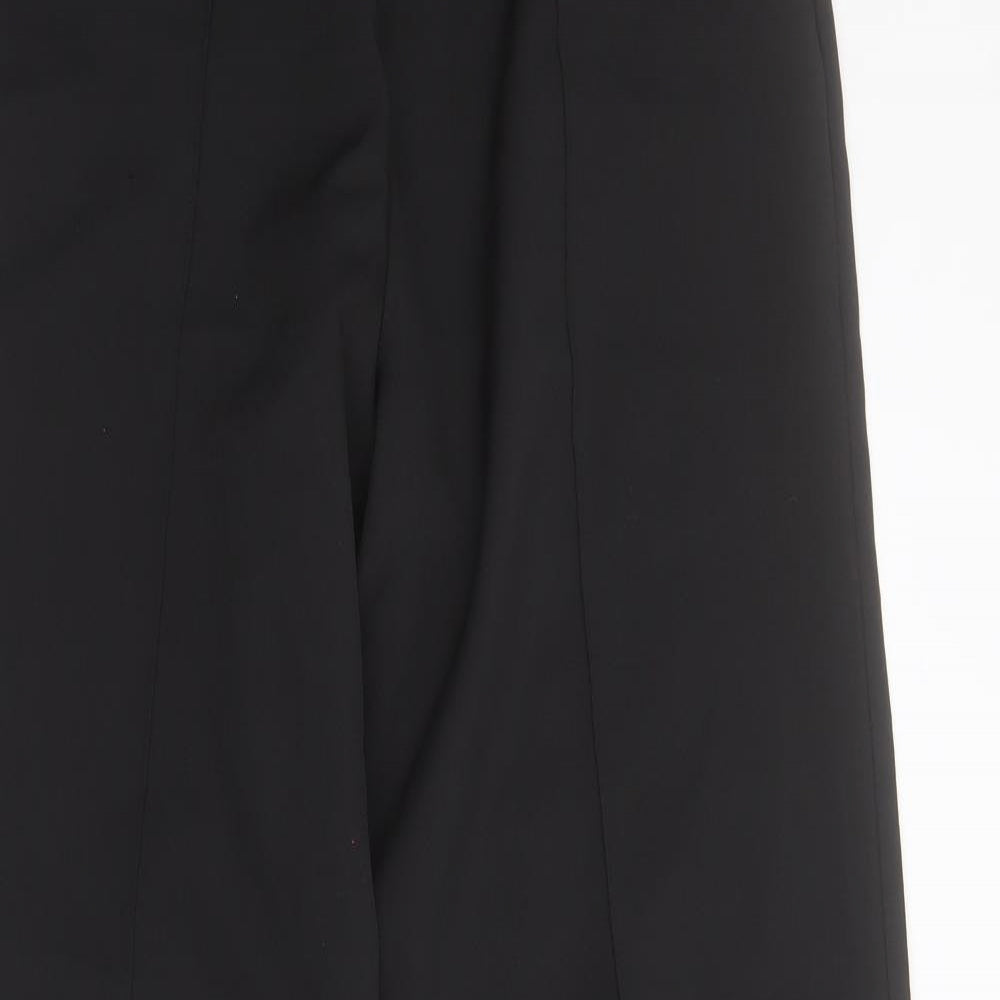 PRETTYLITTLETHING Womens Black  Polyester Trousers  Size 8 L32 in Regular