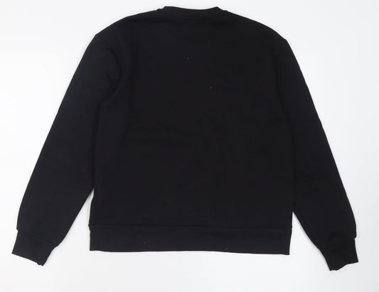 Primark Womens Black  Cotton Pullover Sweatshirt Size 2XS  Pullover