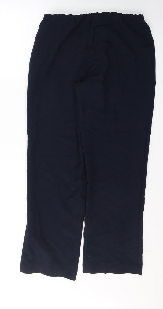Classics Womens Beige  Polyester Trousers  Size 10 L28 in Regular