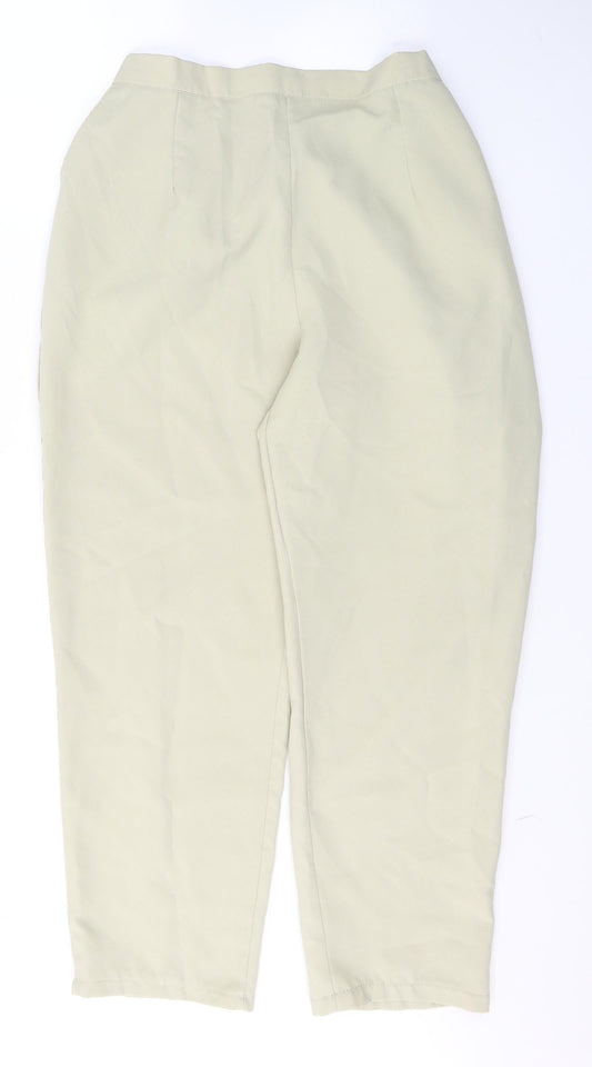 Preworn Womens Beige  Polyester Trousers  Size 18 L27 in Regular