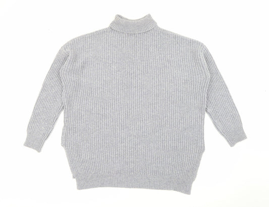 R Studio Womens Purple Roll Neck  Polyamide Pullover Jumper Size 14