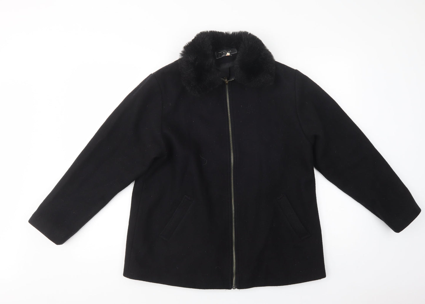 Tanya Womens Black   Jacket  Size S  Zip