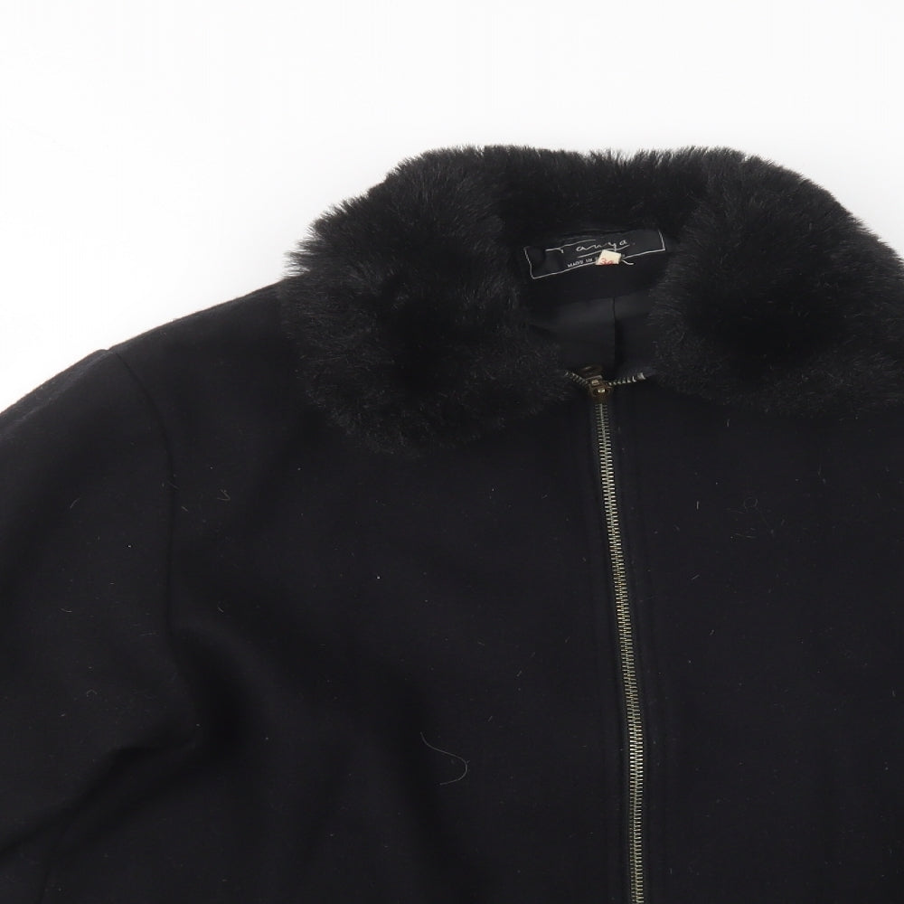 Tanya Womens Black   Jacket  Size S  Zip