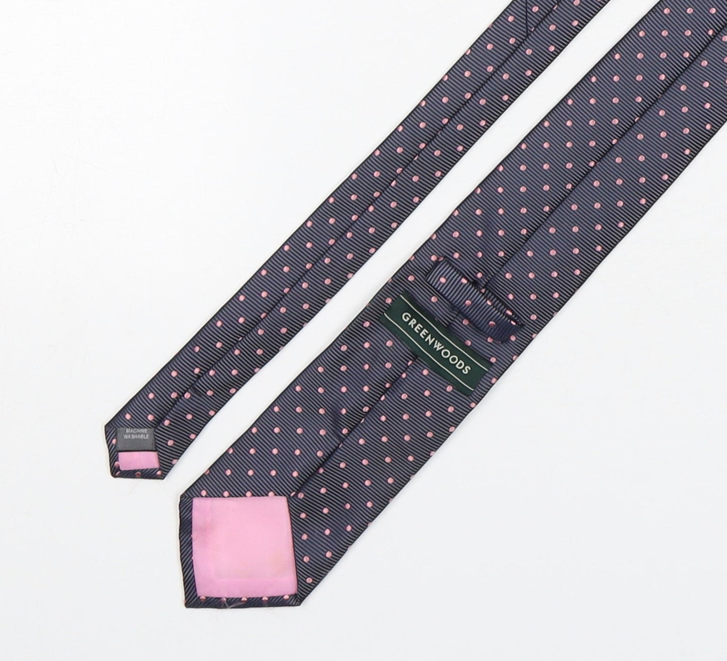 Greenwoods Mens Multicoloured Polka Dot Polyester Pointed Tie One Size