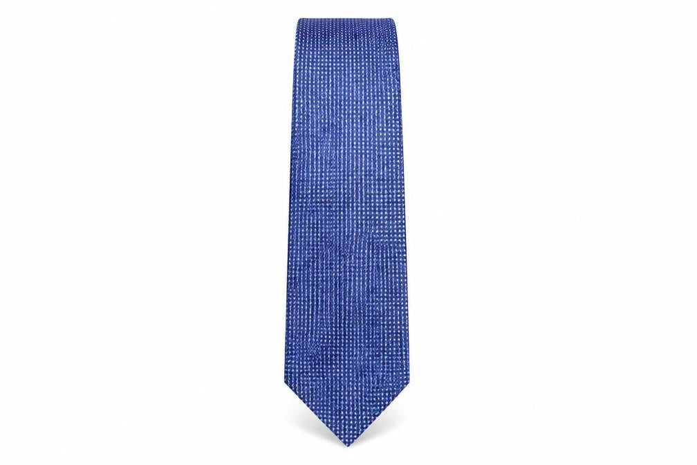 NEXT Mens Blue Geometric Polyester Pointed Tie One Size
