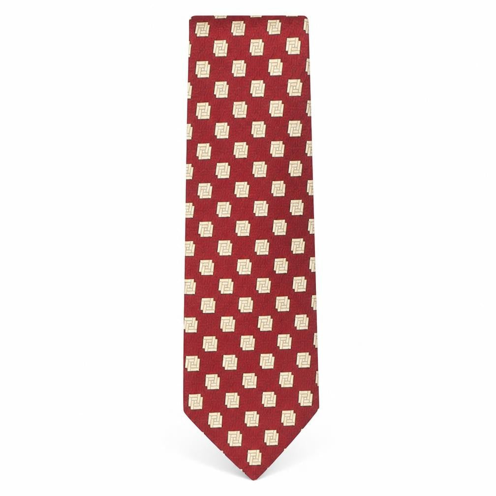 Marks and Spencer Mens Multicoloured Geometric Silk Pointed Tie One Size