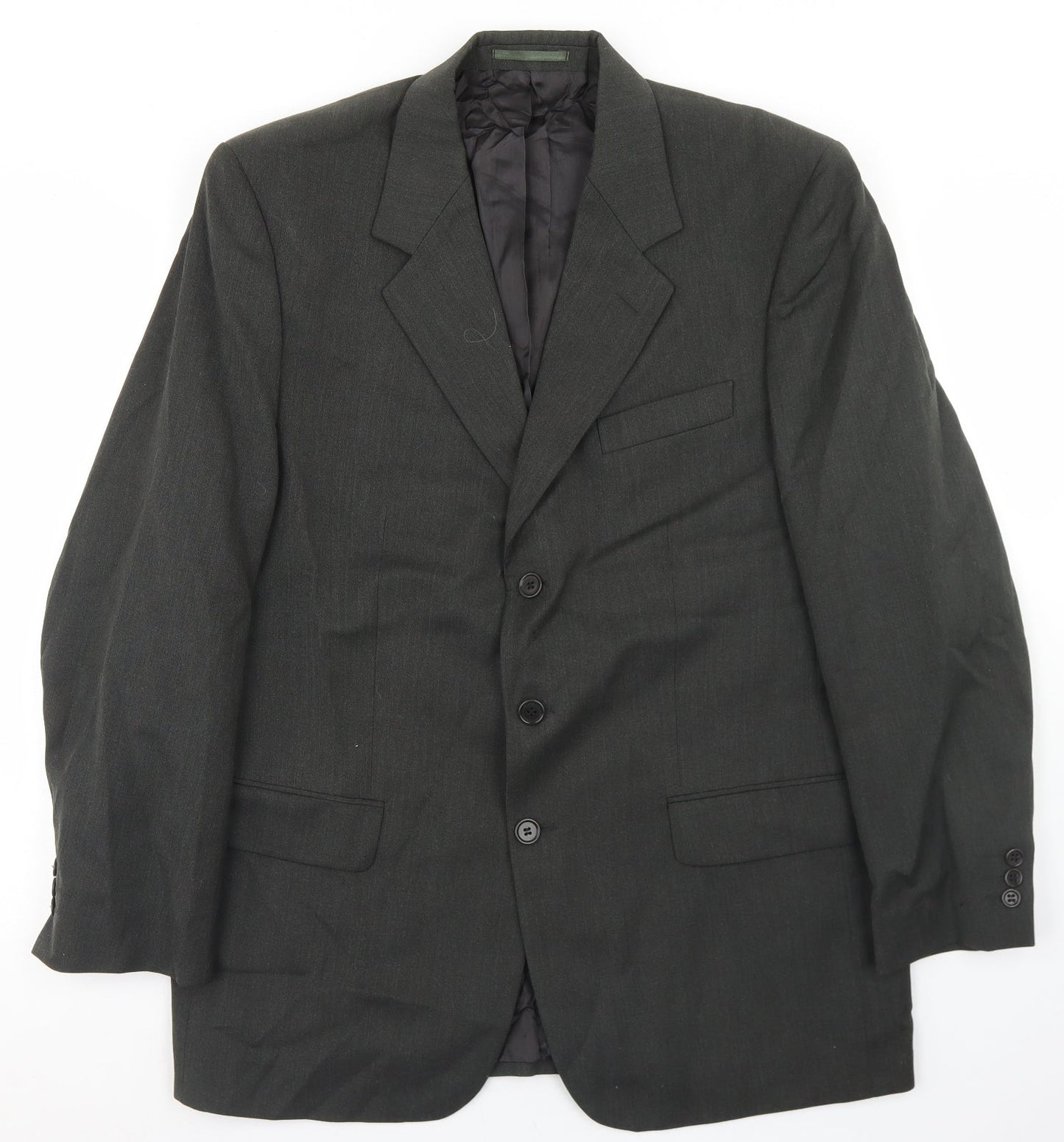 HR Tailoring Mens Grey  Wool Jacket Blazer Size 42
