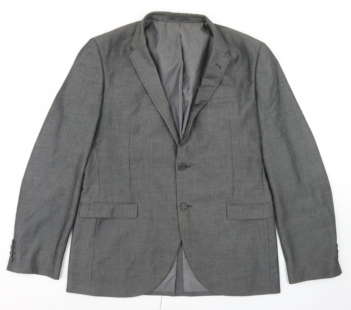 NEXT Mens Grey  Polyester Jacket Blazer Size 42   - Tailored fit