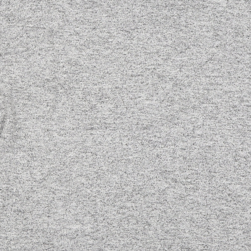 Pull&Bear Womens Grey Crew Neck  Polyester Pullover Jumper Size M