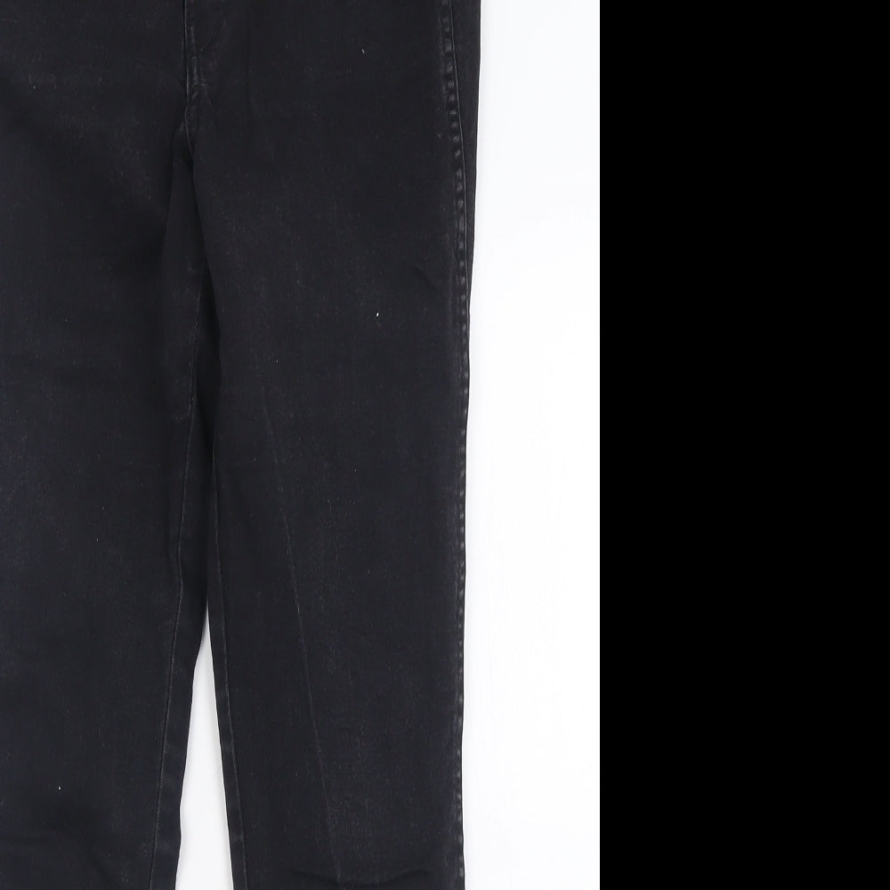 H&M Womens Black  Cotton Skinny Jeans Size 28 L28 in Regular Button