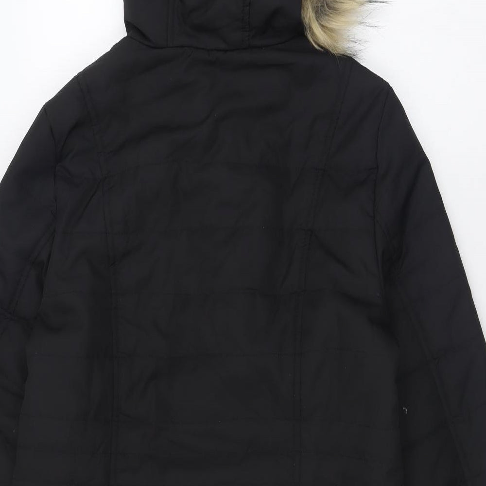 Centigrade Womens Black   Parka Coat Size XS  Zip