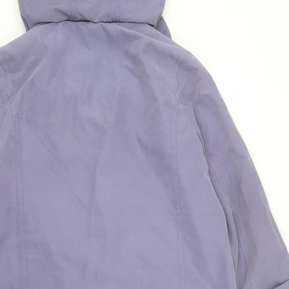 Isle Womens Purple   Anorak Coat Size 12  Zip