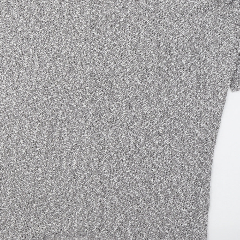 New Look Womens Grey Round Neck  Polyester Pullover Jumper Size 10