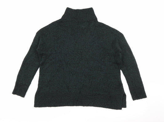 New Look Womens Green High Neck  Acrylic Pullover Jumper Size S