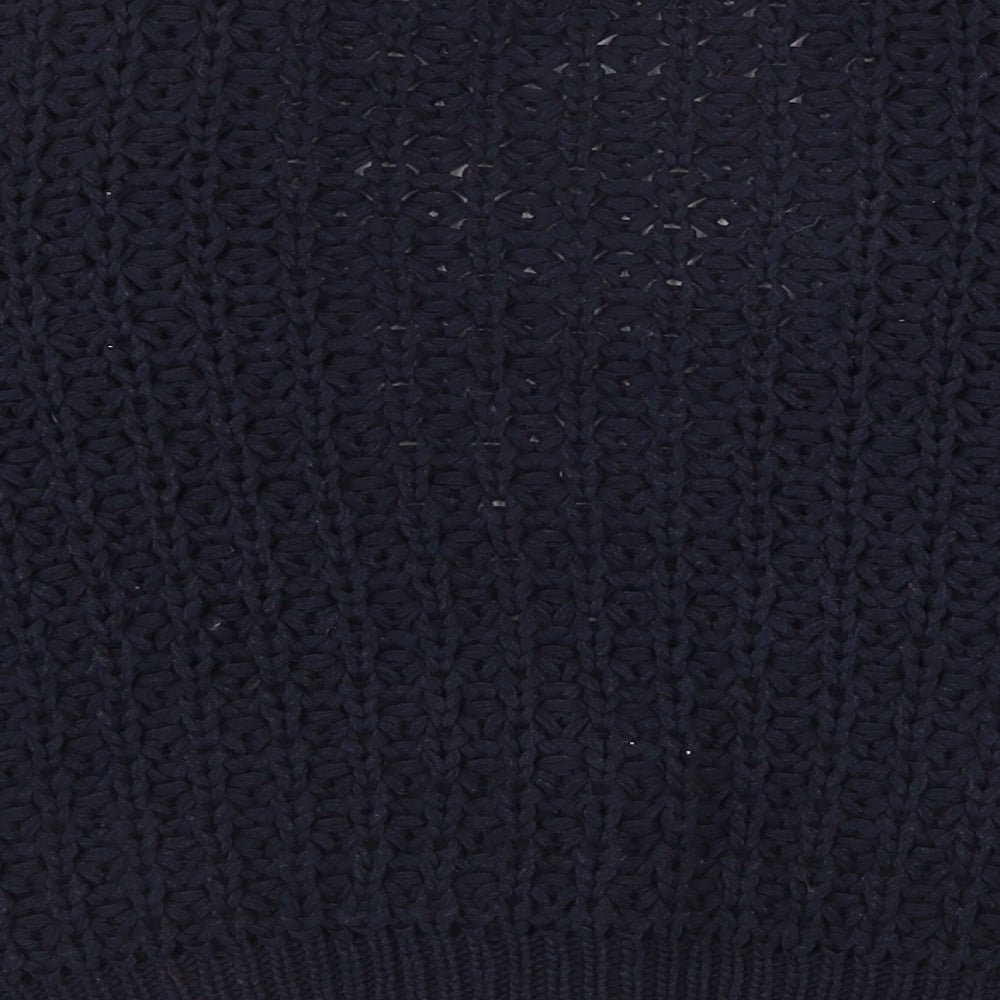 Marks and Spencer Womens Black V-Neck  Acrylic Cardigan Jumper Size 12