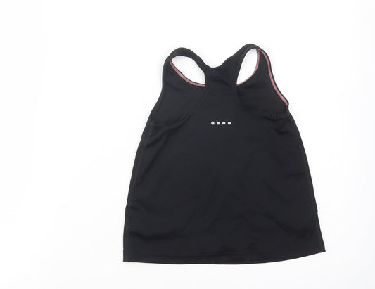 Souluxe Girls Black  Polyester Pullover Tank Size 4-5 Years Scoop Neck Pullover
