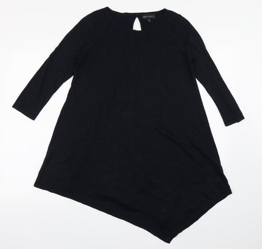 NEXT Womens Blue  Viscose Basic T-Shirt Size 10 Round Neck