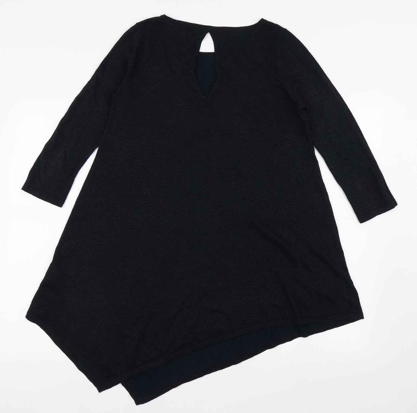 NEXT Womens Blue  Viscose Basic T-Shirt Size 10 Round Neck