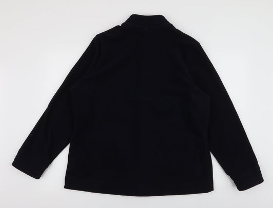 Classic  Womens Blue   Overcoat Coat Size 16  Zip