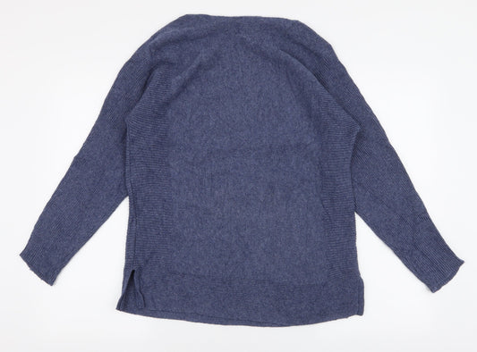 Dorothy Perkins Womens Blue Boat Neck  Polyester Pullover Jumper Size 8