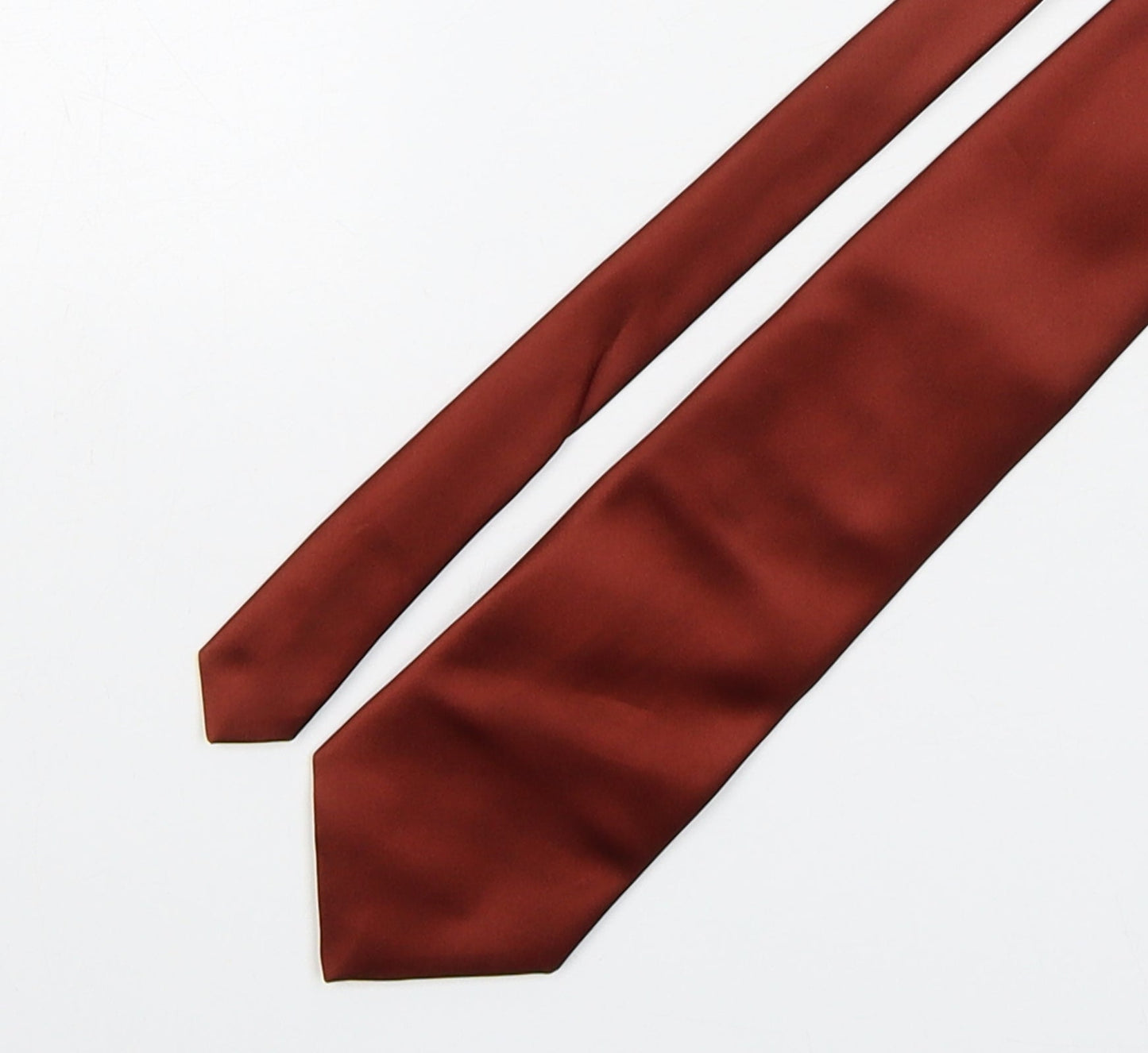 Domino  Mens Brown  Polyester Pointed Tie One Size