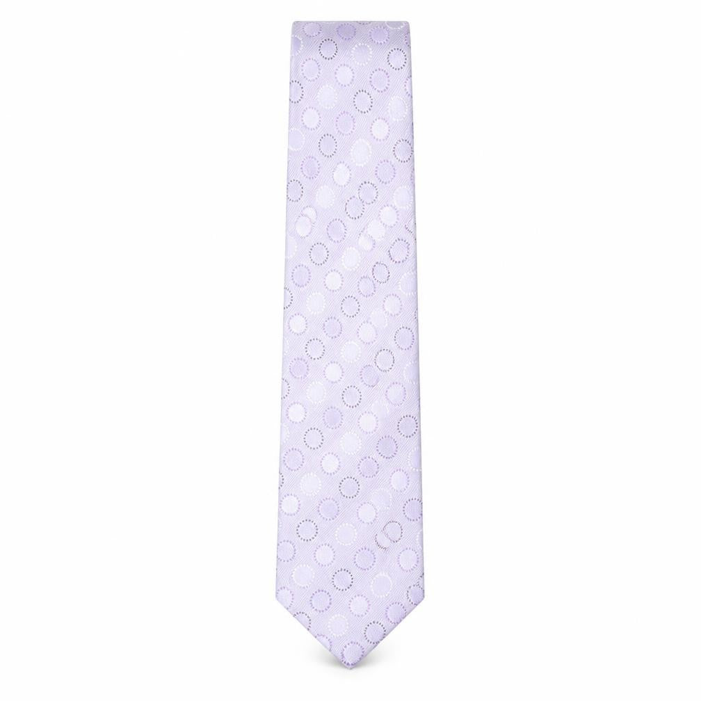Greenwoods Mens Pink Polka Dot Polyester Pointed Tie One Size