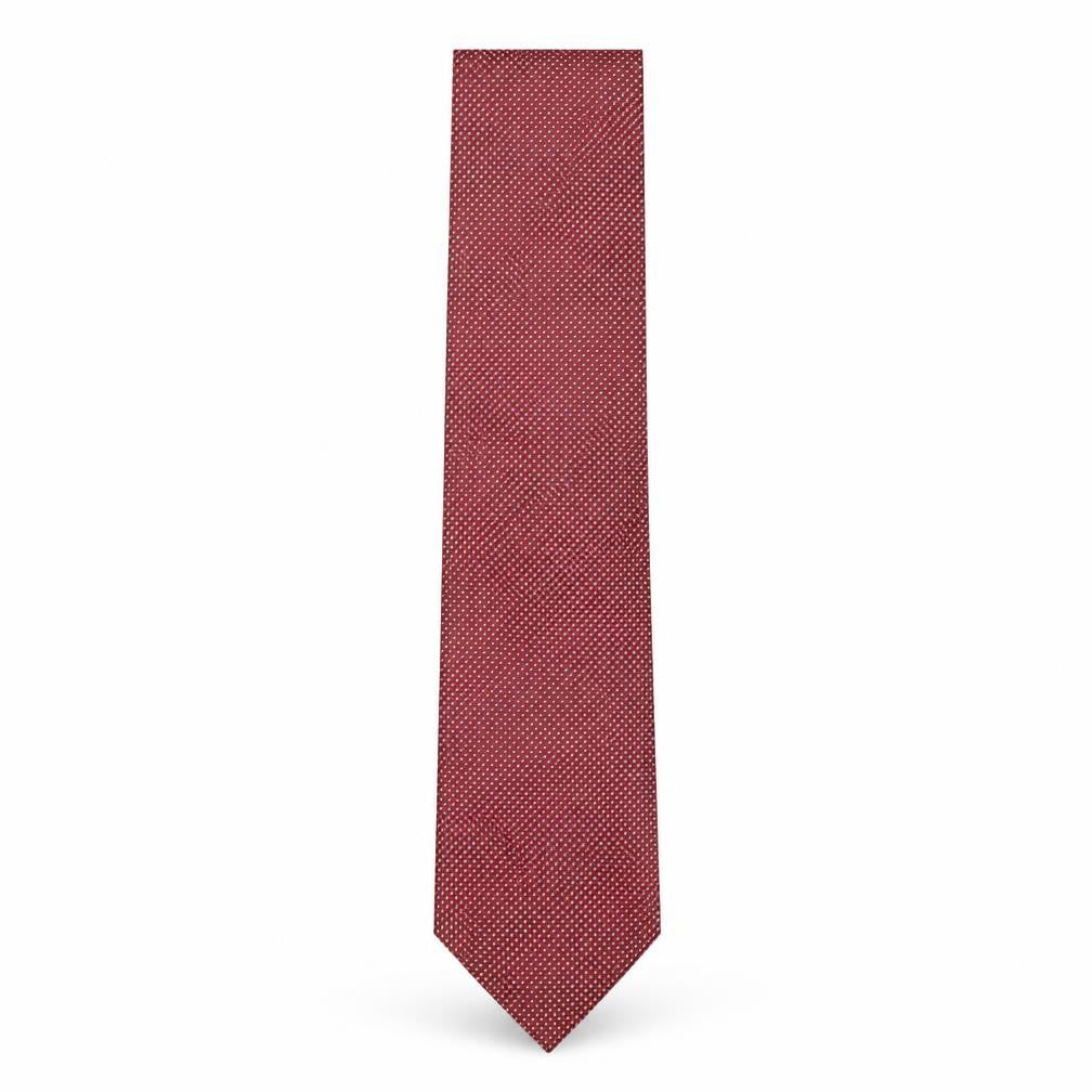 Marks and Spencer Mens Red Plaids & Checks Polyester Pointed Tie One Size