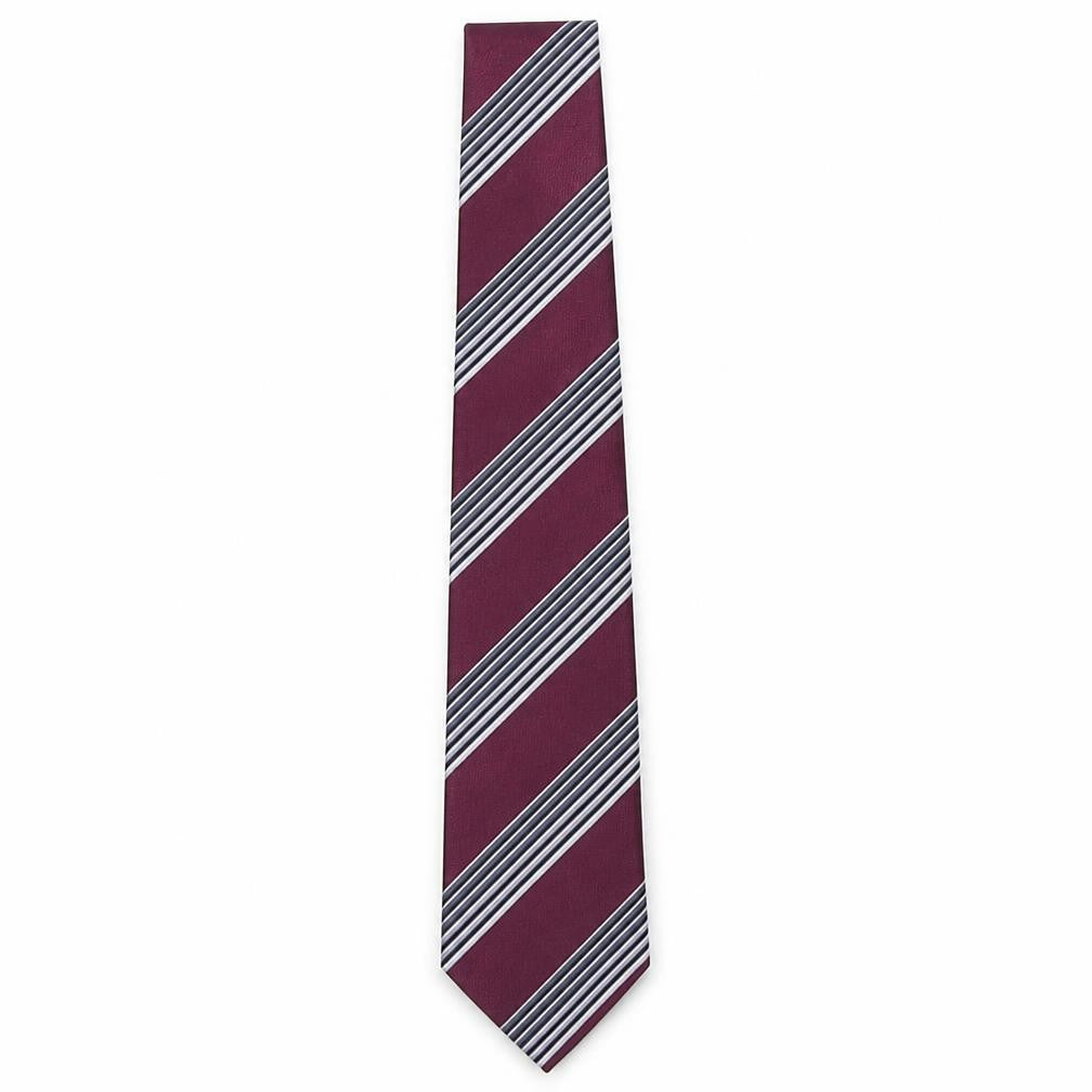 Marks and Spencer Mens Multicoloured Striped Silk Pointed Tie One Size