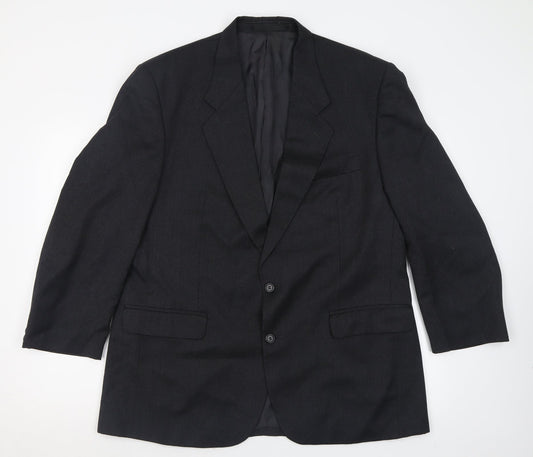 Burton Mens Grey  Wool Jacket Suit Jacket Size 44