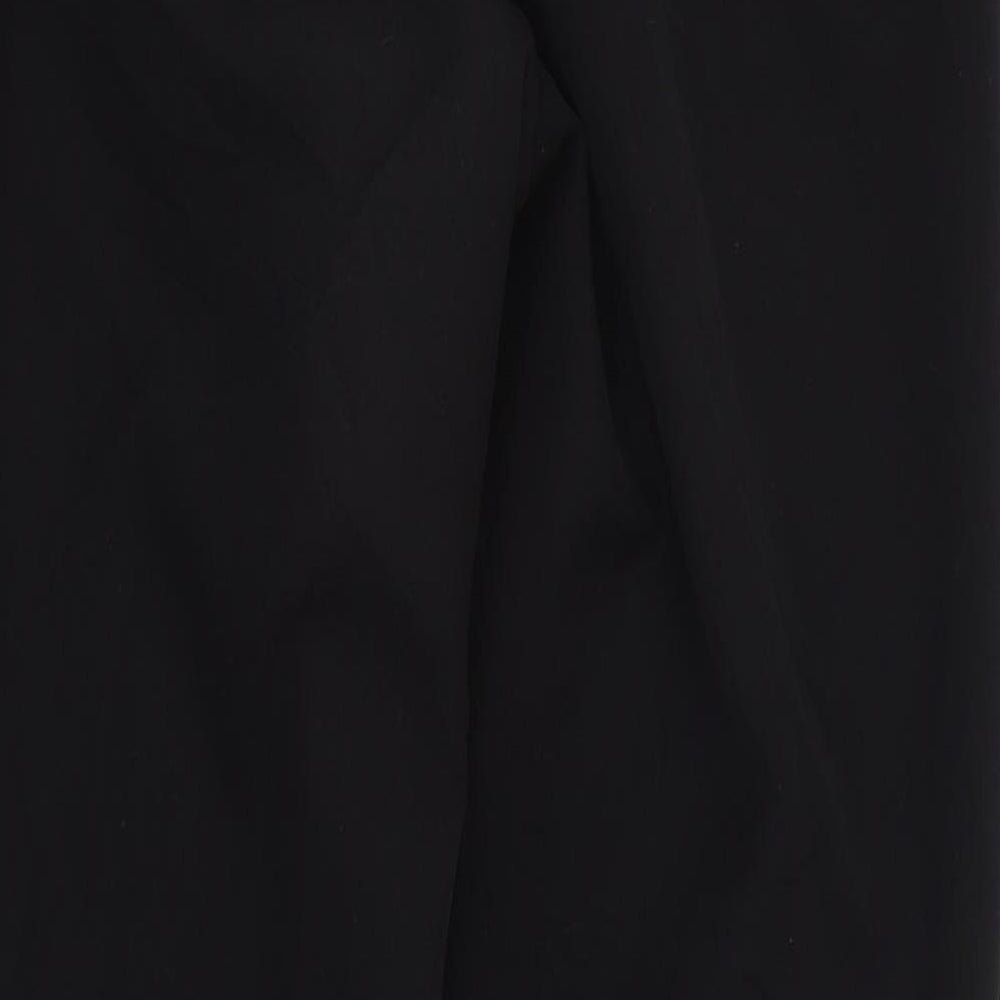Dorothy Perkins Womens Black  Polyester Trousers  Size 12 L28 in Regular Zip