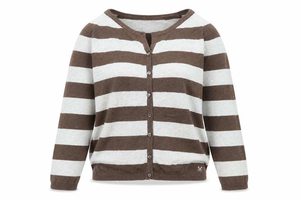 Womens UK 12 Regular Crew Clothing Brown Cardigan Tight-Knit