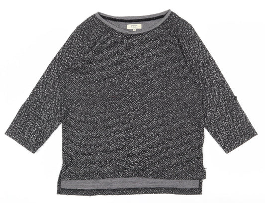 Papaya Womens Grey Round Neck  Polyester Pullover Jumper Size 10
