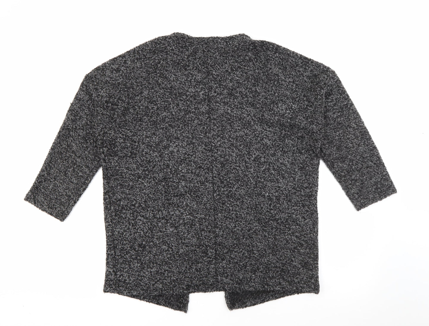 H&M Womens Grey V-Neck  Acrylic Cardigan Jumper Size M