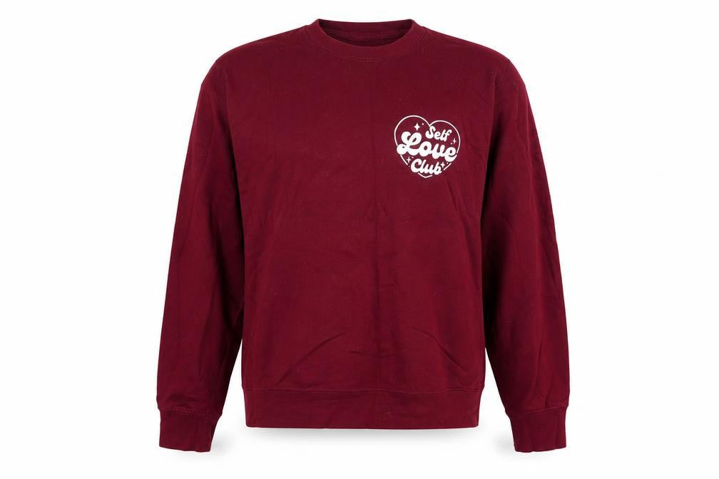 Just Hoods Womens Purple  Cotton Pullover Sweatshirt Size M  Pullover - Self Love