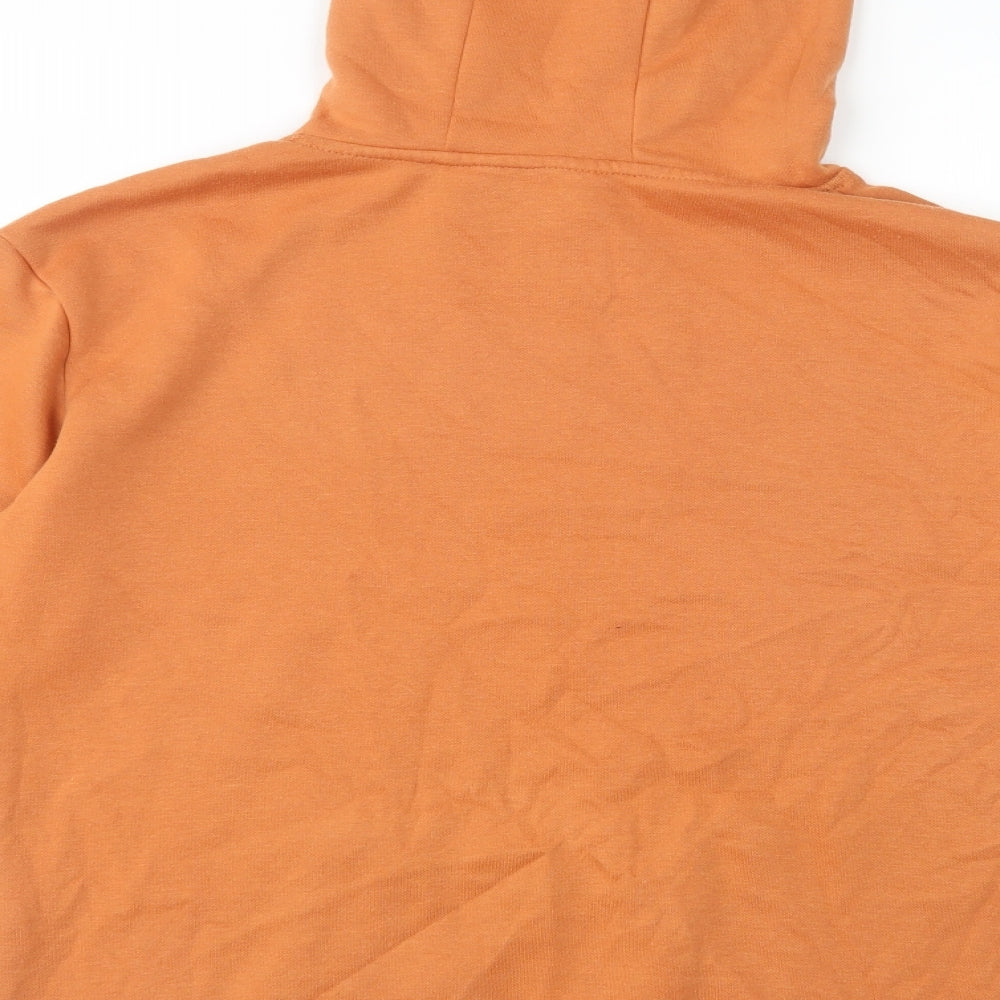 Primark Womens Orange  Cotton Pullover Hoodie Size S  Pullover - Breathe Deeply