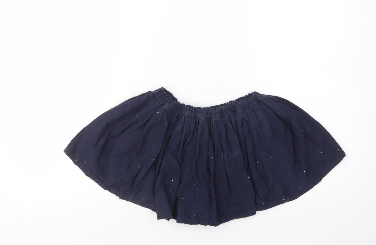 Bonton Girls Blue  Cotton Skater Skirt Size 4 Years  Regular