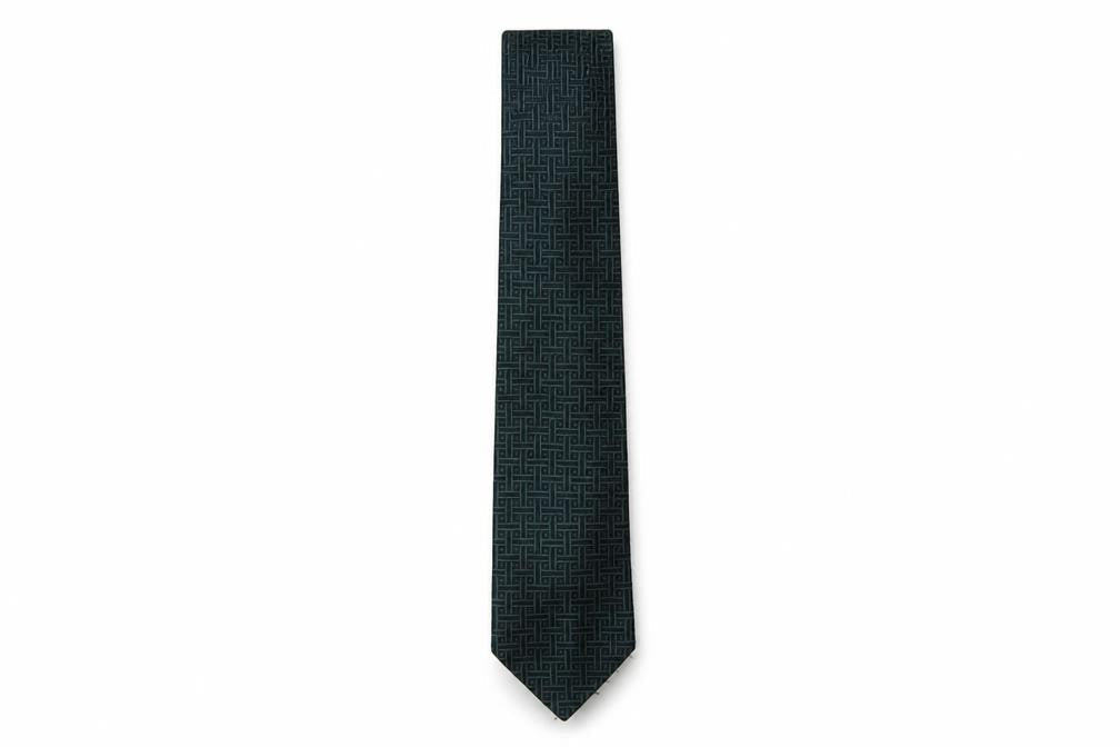Marks and Spencer Mens Multicoloured Geometric Polyester Pointed Tie One Size