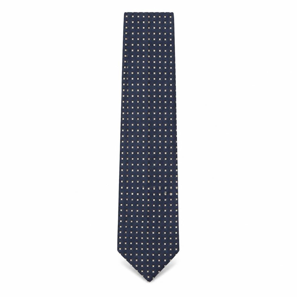 Ciro Citterio Mens Blue Geometric Silk Pointed Tie One Size