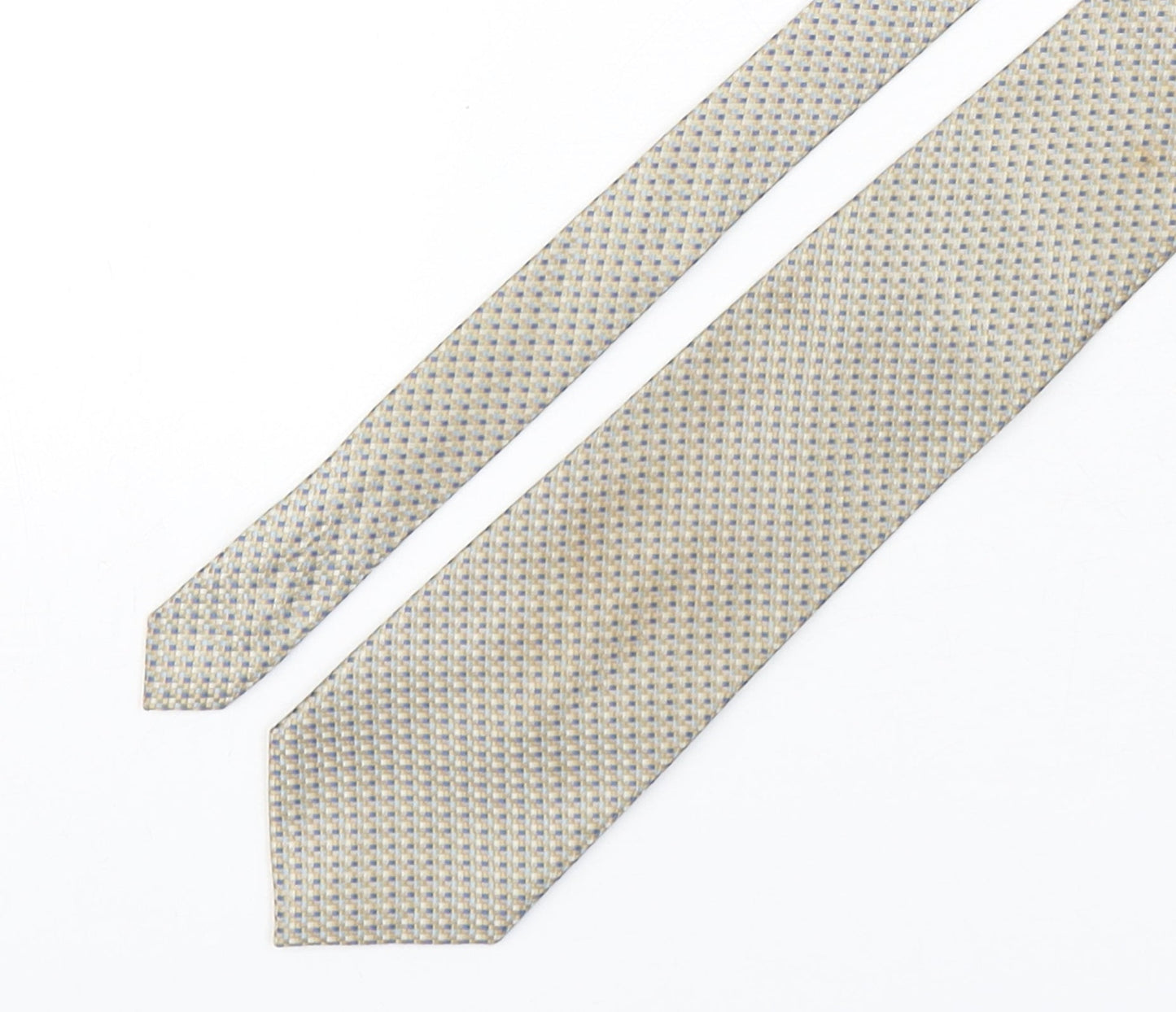 Marks and Spencer Mens Multicoloured Plaids & Checks Polyester Pointed Tie One Size