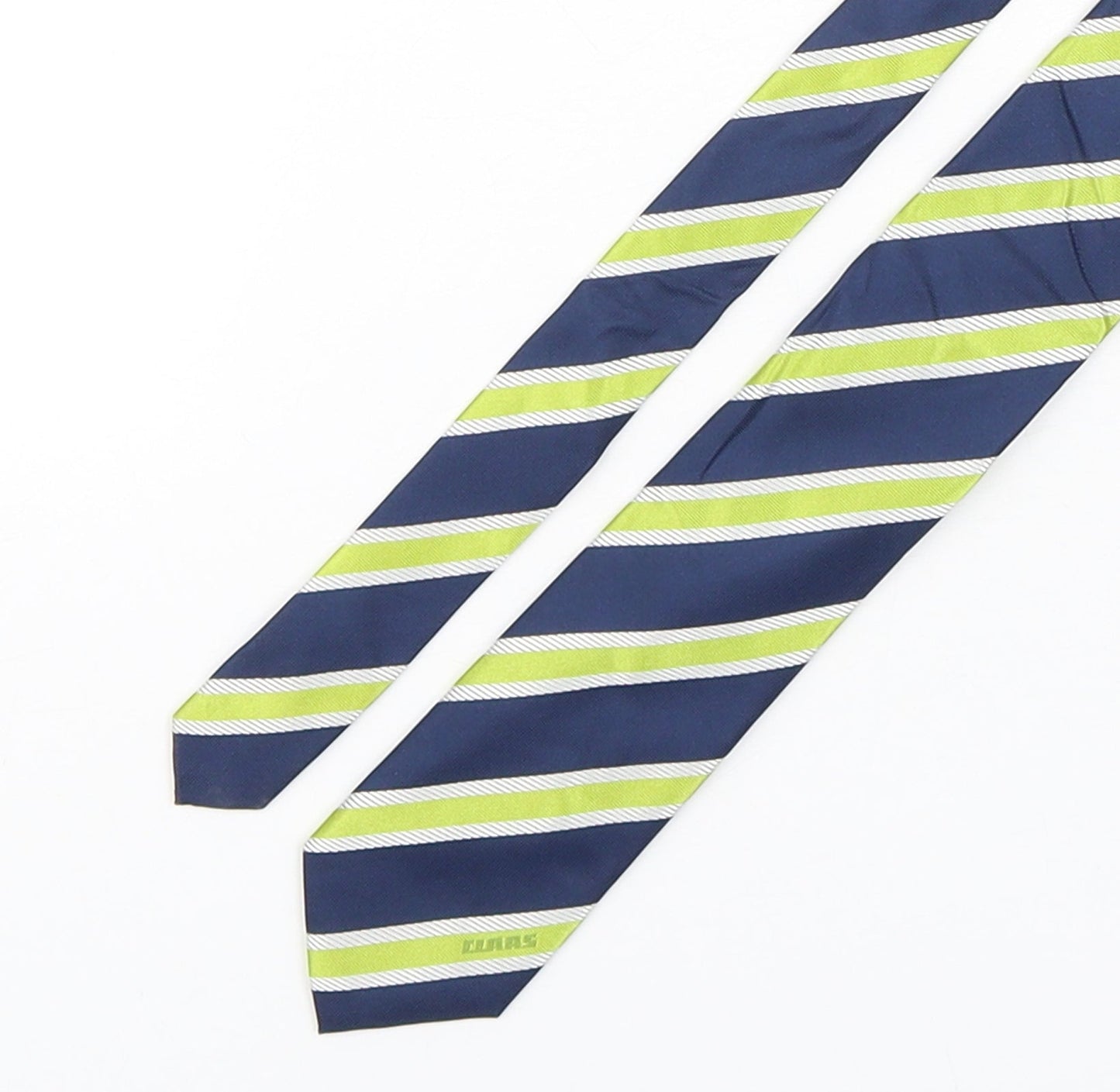 Class  Mens Multicoloured Striped Silk Pointed Tie One Size