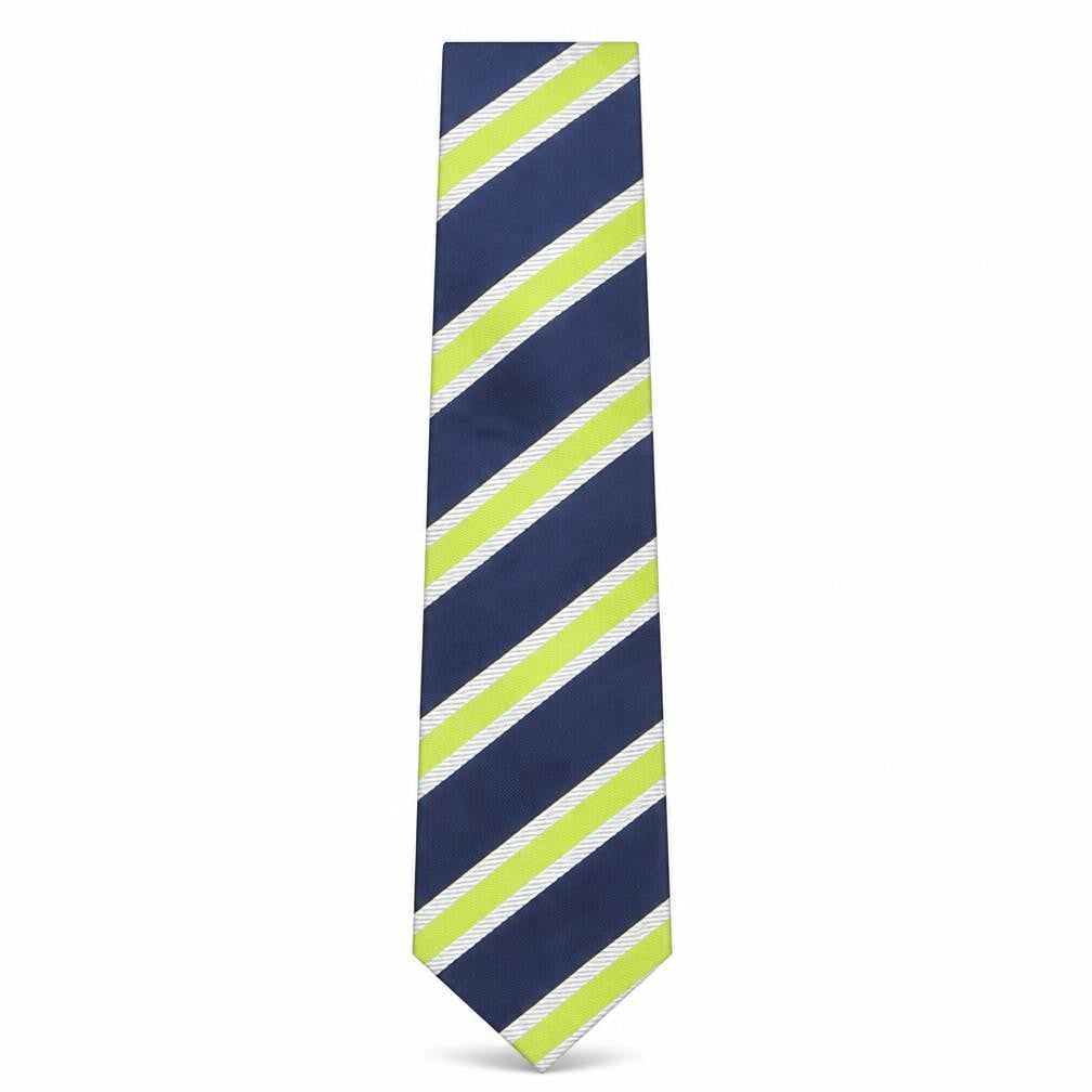 Class  Mens Multicoloured Striped Silk Pointed Tie One Size