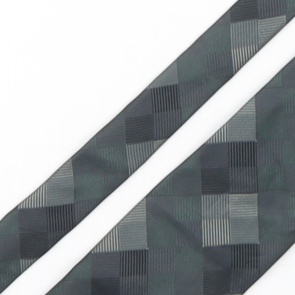 Eduardo Lugi Mens Multicoloured Plaids & Checks Silk Pointed Tie One Size