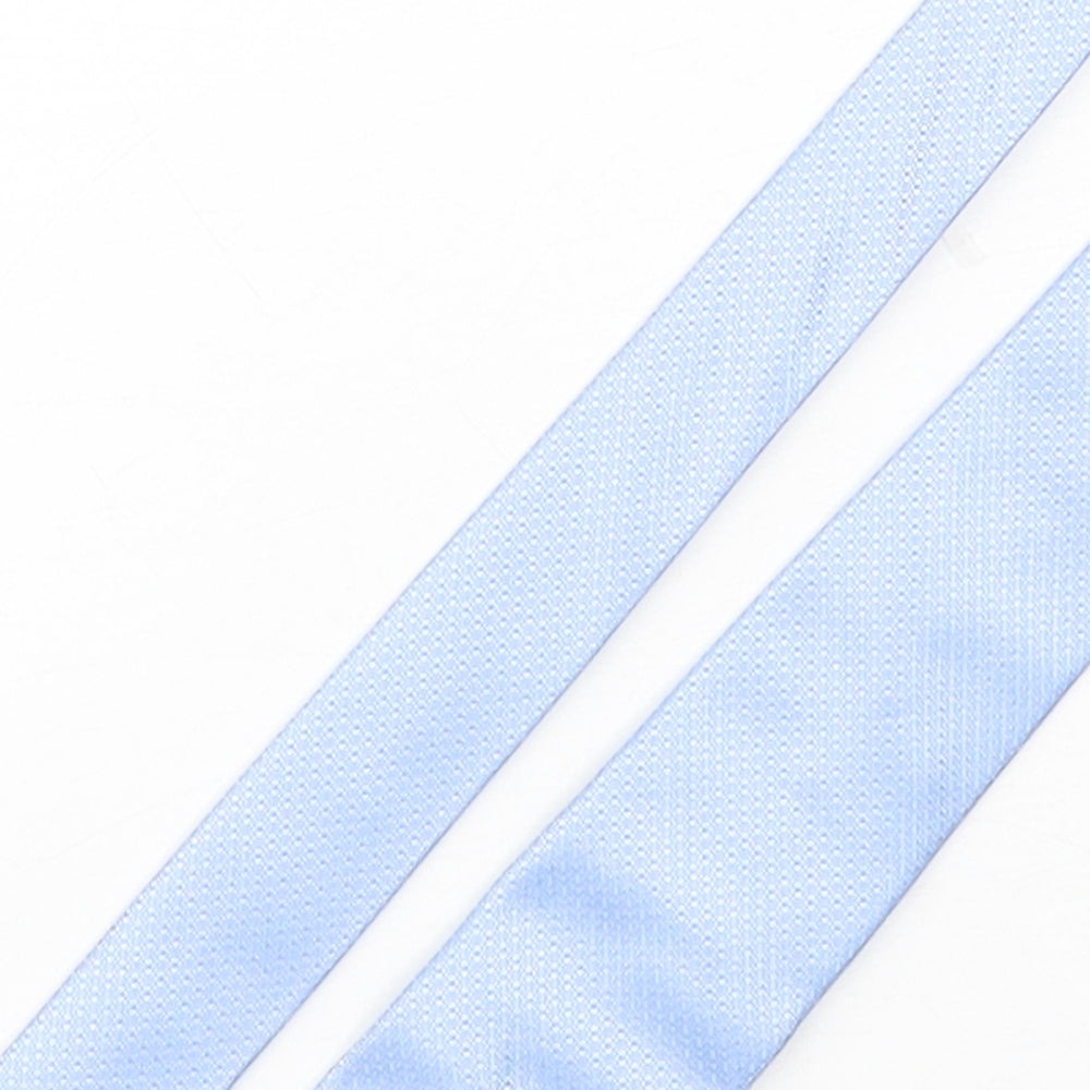 Burton  Mens Blue Grenadine Polyester Pointed Tie One Size