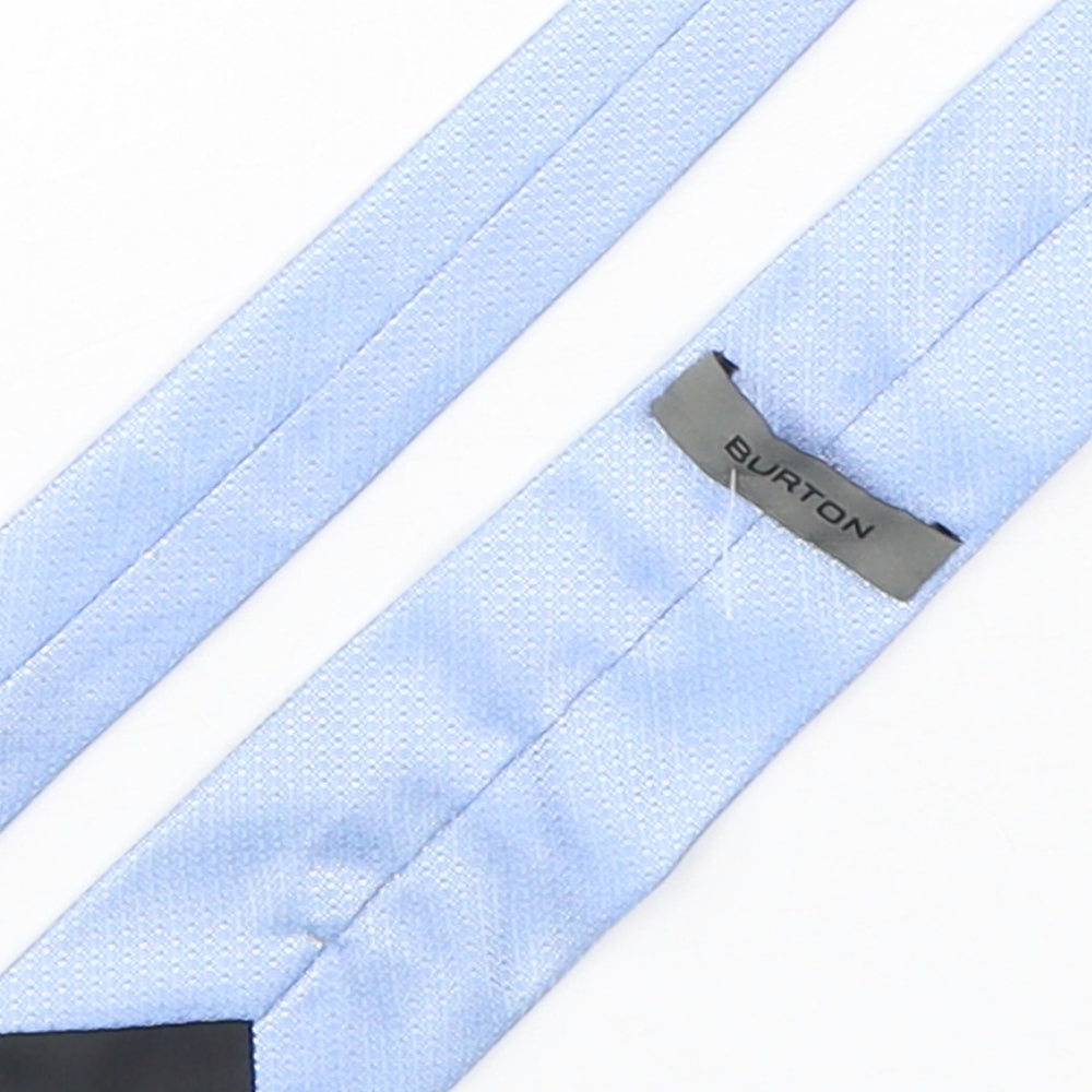 Burton  Mens Blue Grenadine Polyester Pointed Tie One Size