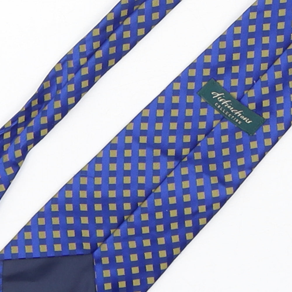 Disfunction  Mens Multicoloured Plaids & Checks Polyester Pointed Tie One Size