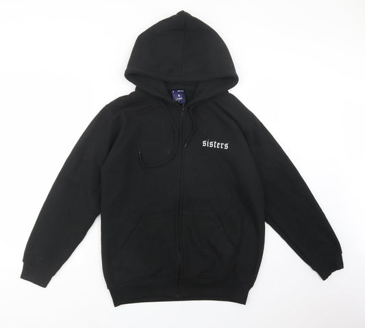 Uneek Womens Black  Polyester Full Zip Hoodie Size S  Zip - Sisters
