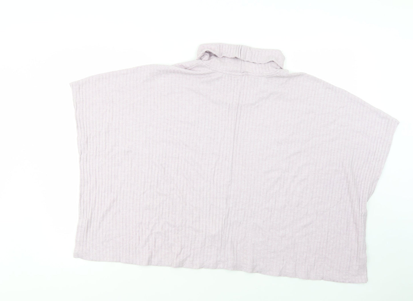Very Womens Purple  Viscose Basic Blouse Size 12 Roll Neck