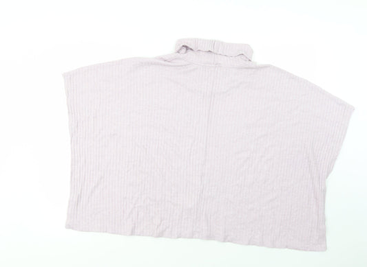 Very Womens Purple  Viscose Basic Blouse Size 12 Roll Neck