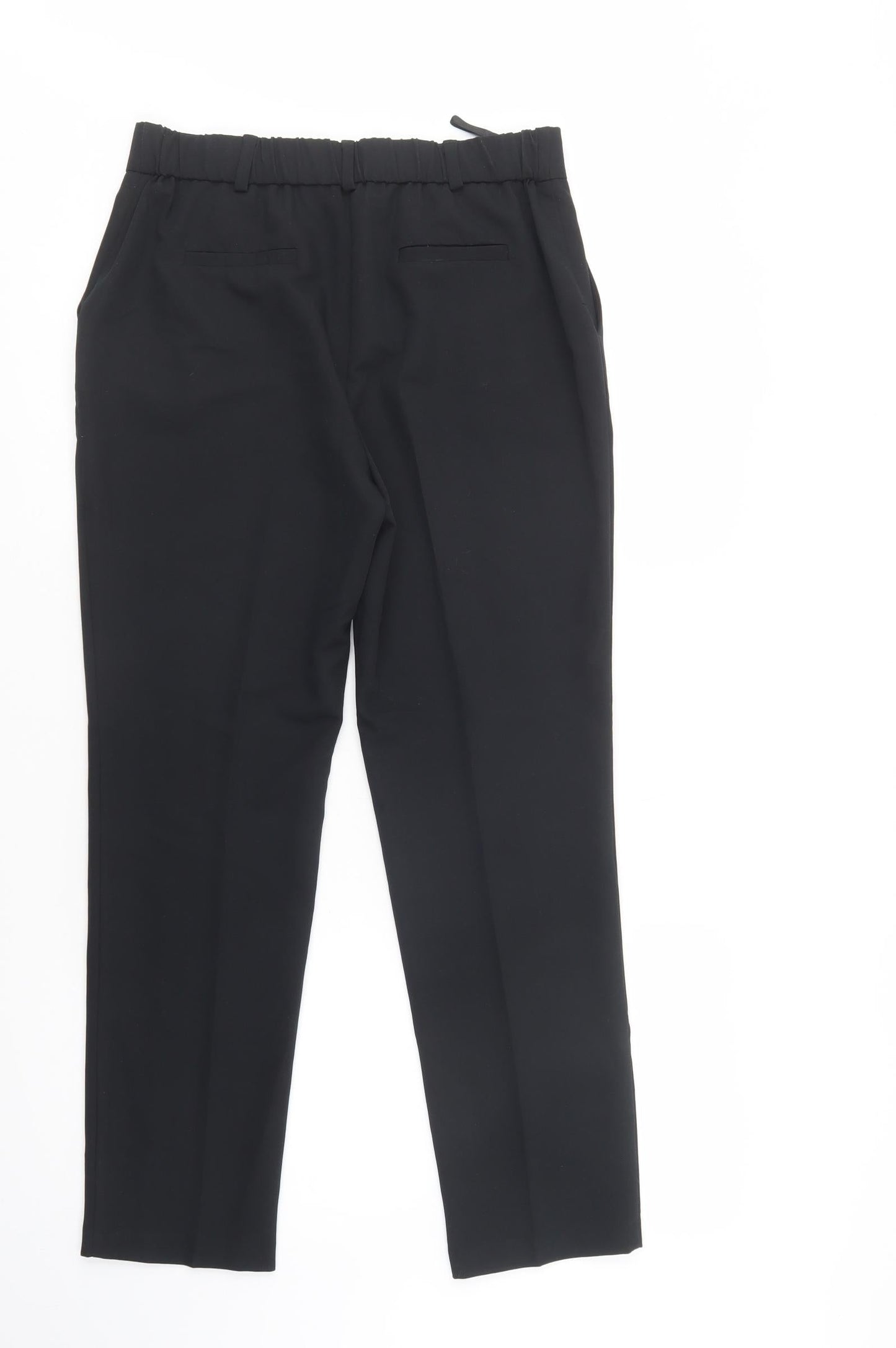 Dunnes Stores Womens Black  Polyester Dress Pants Trousers Size 10 L29 in Regular Button