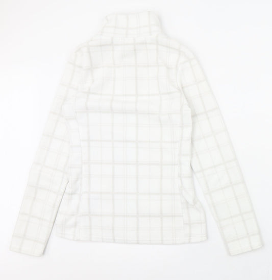 The Basics Womens White Check  Jacket  Size XS  Zip